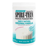 NaturesPlus envase SPIRU-TEIN frente, muestra claridad del producto y conveniencia