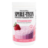 NaturesPlus SPIRU-TEIN frente del envase mostrando la marca y beneficio práctico