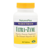 NaturesPlus Ultra-Zyme vista frontal del frasco, presentación clara y confianza