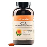 NatureWise botella frontal mostrando 180 softgels y dosis