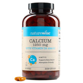 NatureWise frasco frontal mostrando etiqueta y cantidad de softgels, facilita elección