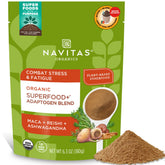 Navitas Organics paquete frontal mostrando marca y beneficio práctico