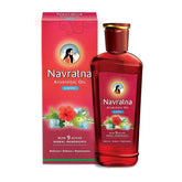 Navratna envase frontal mostrando etiqueta y volumen, beneficios refrescantes