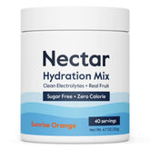 Nectar envase frente sabor naranja mostrando diseño y porciones