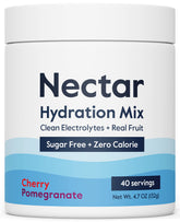 Nectar frente del tarro mostrando diseño y 40 servicios para hidratación rápida