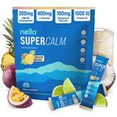 Nello envase frontal Passion Colada mostrando diseño y beneficios claros