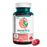 NEURIVA envase frontal mostrando 50 gomitas y beneficios para la memoria