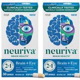 NEURIVA frontal del envase mostrando beneficios para memoria y vista