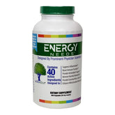 Neuro Needs envase frontal EnergyNeeds® 40 mostrando ingredientes clave y ventaja de conveniencia