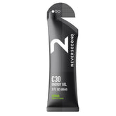 NeverSecond frontal del pack de 12 sobres mostrando diseño y sabor cítrico, fácil identificación