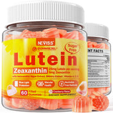 NEVISS envase frontal mostrando vitaminas y 60 gomitas para salud ocular