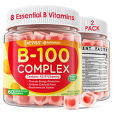 NEVISS frente del paquete de gomitas B100 mostrando diseño y beneficios