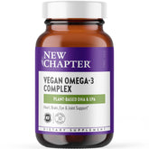 New Chapter frasco frontal mostrando etiqueta y beneficios veganos