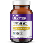 New Chapter frente del empaque mostrando producto y beneficio de soporte prostático
