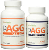 NewHealth Solutions paquete pAGG frontal mostrando botellas y etiquetado claro