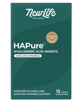 NewLife Naturals empaque frontal HAPure mostrando formato y beneficios