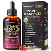 Newpie frasco frontal mostrando etiqueta y beneficio de energía