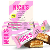 N!CK'S caja frontal mostrando 12 barras, conveniencia para llevar