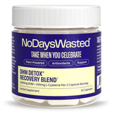 No Days Wasted frasco delante mostrando etiqueta y beneficios visibles