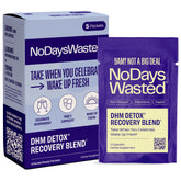 No Days Wasted vista frontal del paquete portátil mostrando conveniencia