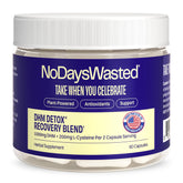 No Days Wasted frasco frontal mostrando 60 cápsulas y etiqueta clara