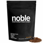 Noble Origins envase frontal mostrando etiqueta de chocolate y beneficios