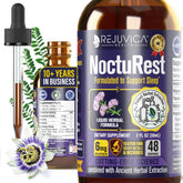 NoctuRest frasco frontal mostrando diseño y tamaño práctico