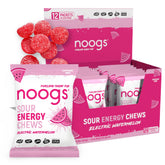 Noogs empaque frontal mostrando gominolas y beneficios energéticos