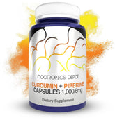 Nootropics Depot frasco frente mostrando 180 cápsulas y etiqueta clara que facilita identificación