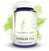Nootropics Depot frasco frontal mostrando etiqueta clara y beneficio de pureza