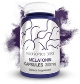 Nootropics Depot frasco frontal mostrando 120 cápsulas y diseño de etiqueta claro