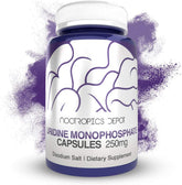 Nootropics Depot frasco delante que muestra 60 cápsulas y calidad comprobada