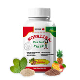 Nopalina frontal del envase mostrando 240 cápsulas y marca para confianza