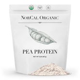 NorCal Organic frente del envase mostrando tamaño y diseño beneficios claridad