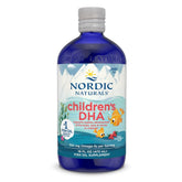 Nordic Naturals botella frontal del Children’s DHA con beneficio de sabor aceptable