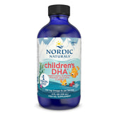 Nordic Naturals botella frontal que muestra la presentación y beneficios infantiles