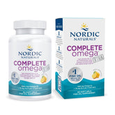 Nordic Naturals frasco frente mostrando etiqueta y beneficio de pureza