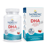 Nordic Naturals frasco frontal mostrando etiqueta y beneficios