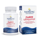 Nordic Naturals frasco delante mostrando etiqueta clara y beneficios