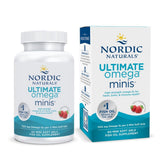 Nordic Naturals frasco delantero mostrando etiqueta clara y beneficios