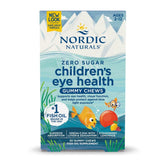 Nordic Naturals frente del empaque mostrando el sabor fresa-limonada y beneficios visuales
