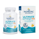 Nordic Naturals frente del envase que muestra omega‑3 y D3, comunicación clara de dosis