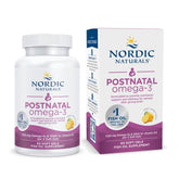 Nordic Naturals frente del empaque mostrando cápsulas y beneficio de omega-3