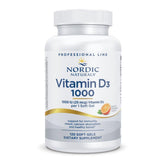 Nordic Naturals frente del envase mostrando 120 mini cápsulas y beneficio de pureza
