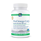 Nordic Naturals frasco frontal mostrando ProOmega CoQ10 y claridad de etiqueta