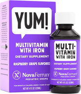 NovaFerrum Yum frontal del envase mostrando sabor y 120 porciones