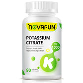 Novafun frasco frontal mostrando 90 cápsulas y beneficios claros