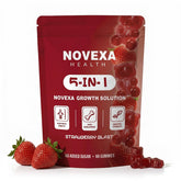 Novexa Health envase frontal mostrando las 60 gominolas y beneficios