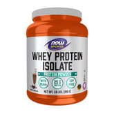 NOW Foods envase frontal mostrando proteína aislada y beneficio claridad de información