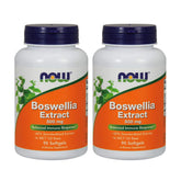 NOW Foods frasco frontal mostrando Boswellia 500 mg, presentación doble y ahorro